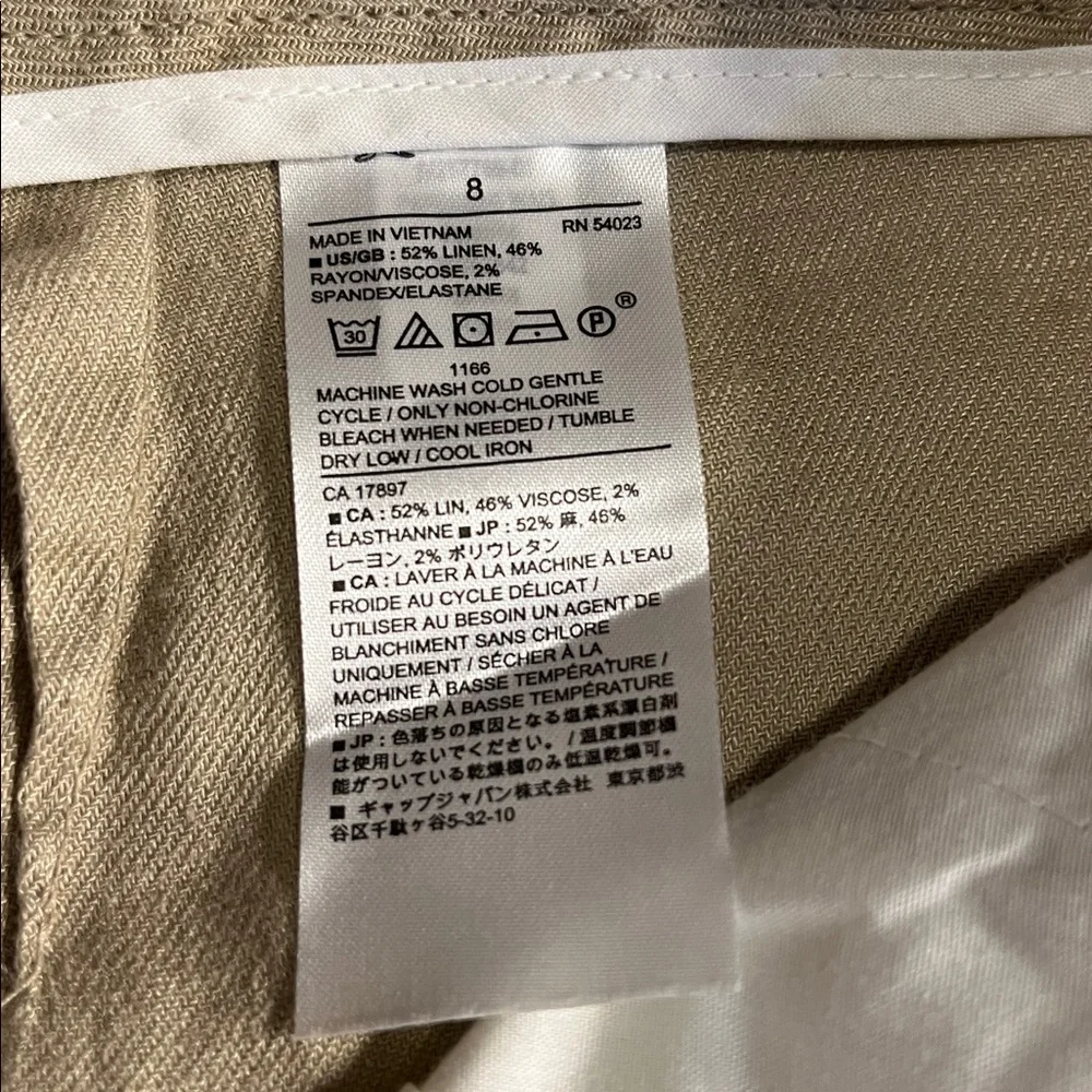 Banana Republic linen blend wide leg crops - Picture 4 of 4